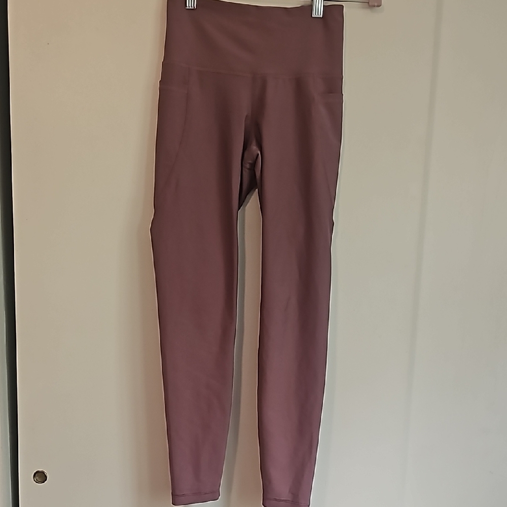 High-Waisted Mauve Leggings